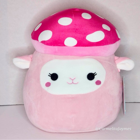 ELSA 🍄🐑 Pink Mushroom Lamb Exclusive HTF Original Squishmallow By Kellytoy NWT - Picture 1 of 8